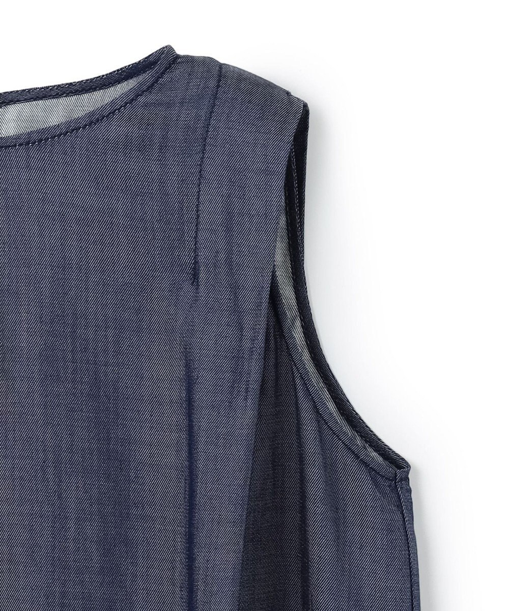 uncrave リヨセルデニム ノースリーブブラウス 