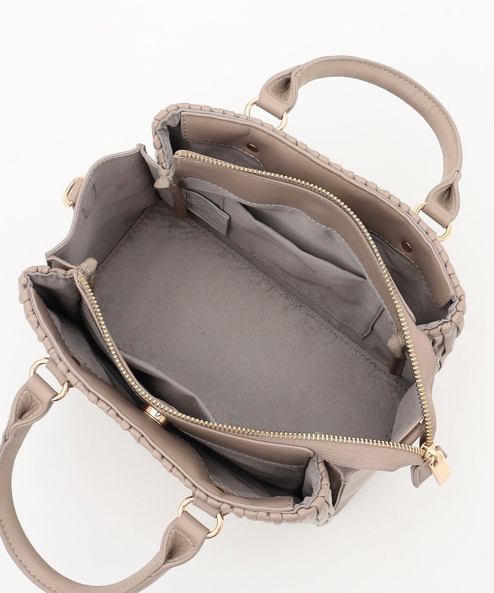 LA BAGAGERIE ランダムプリーツ2WAYハンドバッグ 