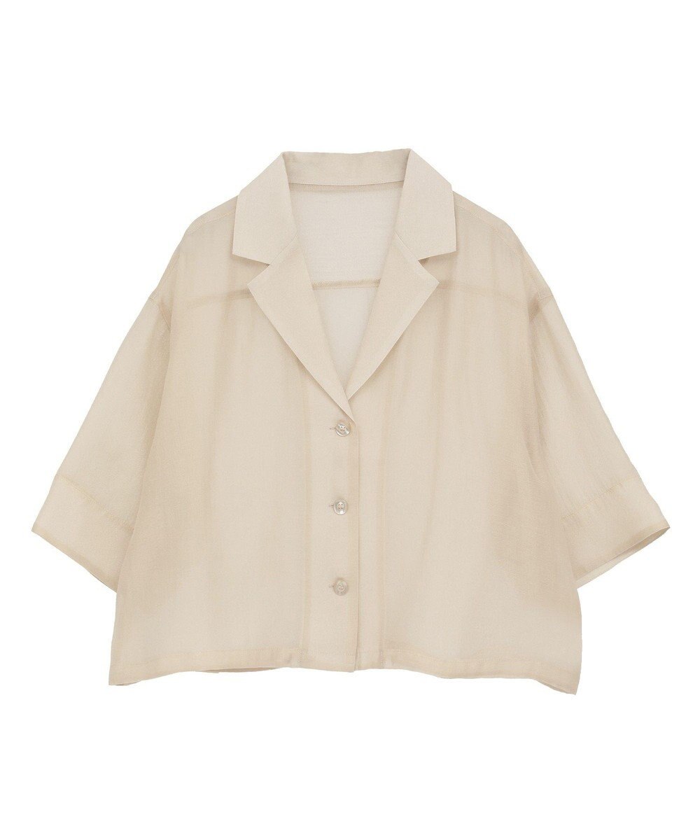 earth music&ecology シアーショートシャツ 