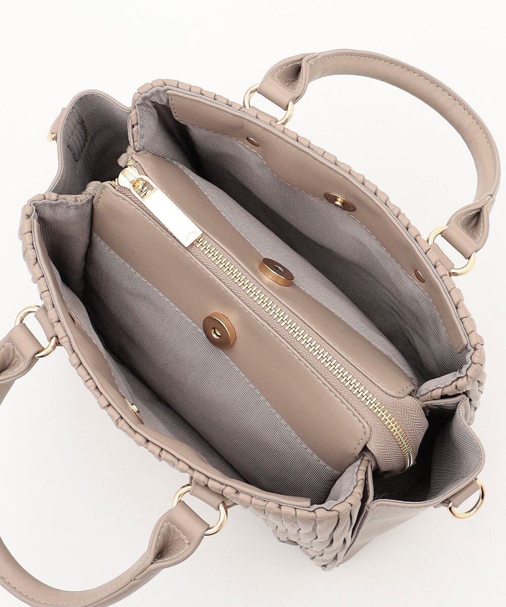 LA BAGAGERIE ランダムプリーツ2WAYハンドバッグ 