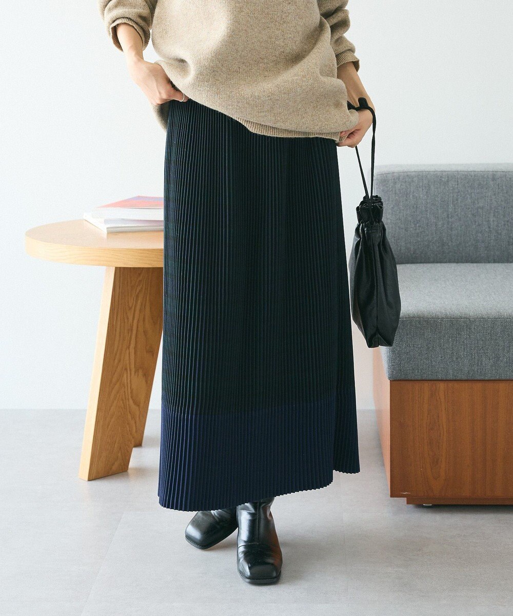 CRAFT STANDARD BOUTIQUE 配色チェックプリーツスカート 