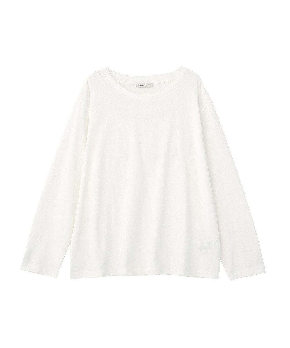 Green Parks ホワイトインナーストレートプルオーバー 