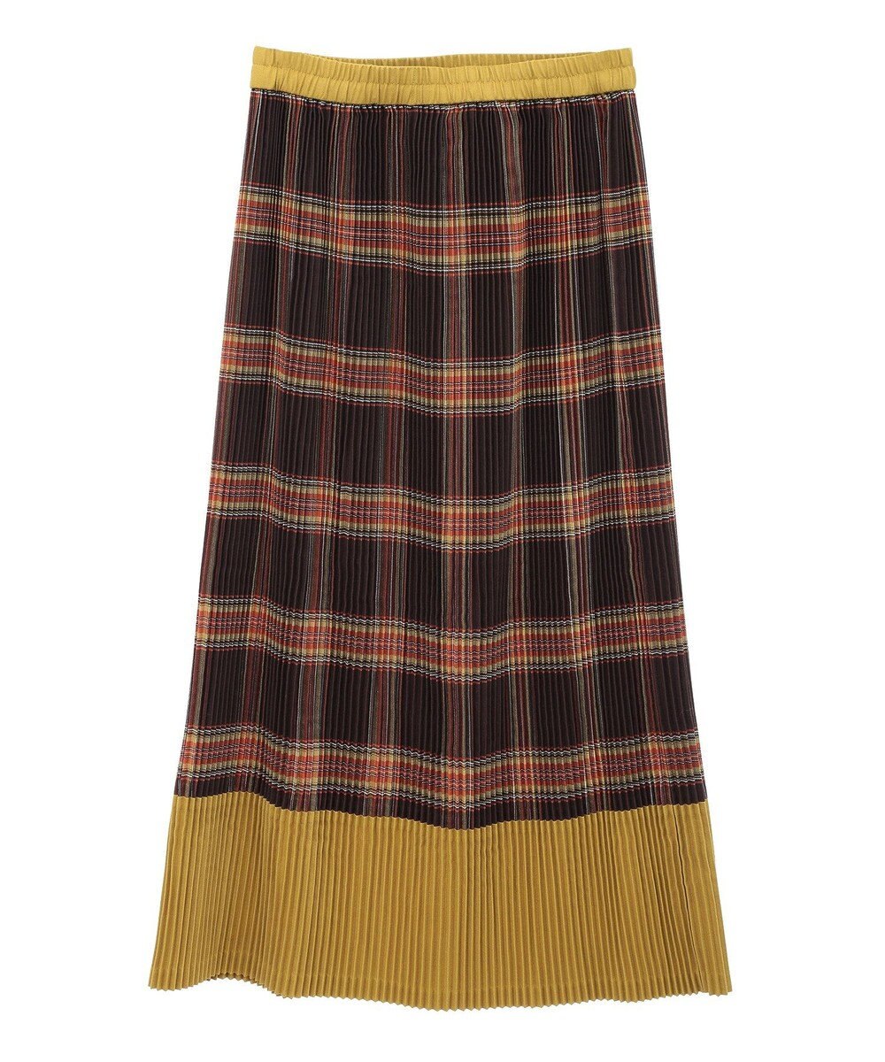 CRAFT STANDARD BOUTIQUE 配色チェックプリーツスカート 