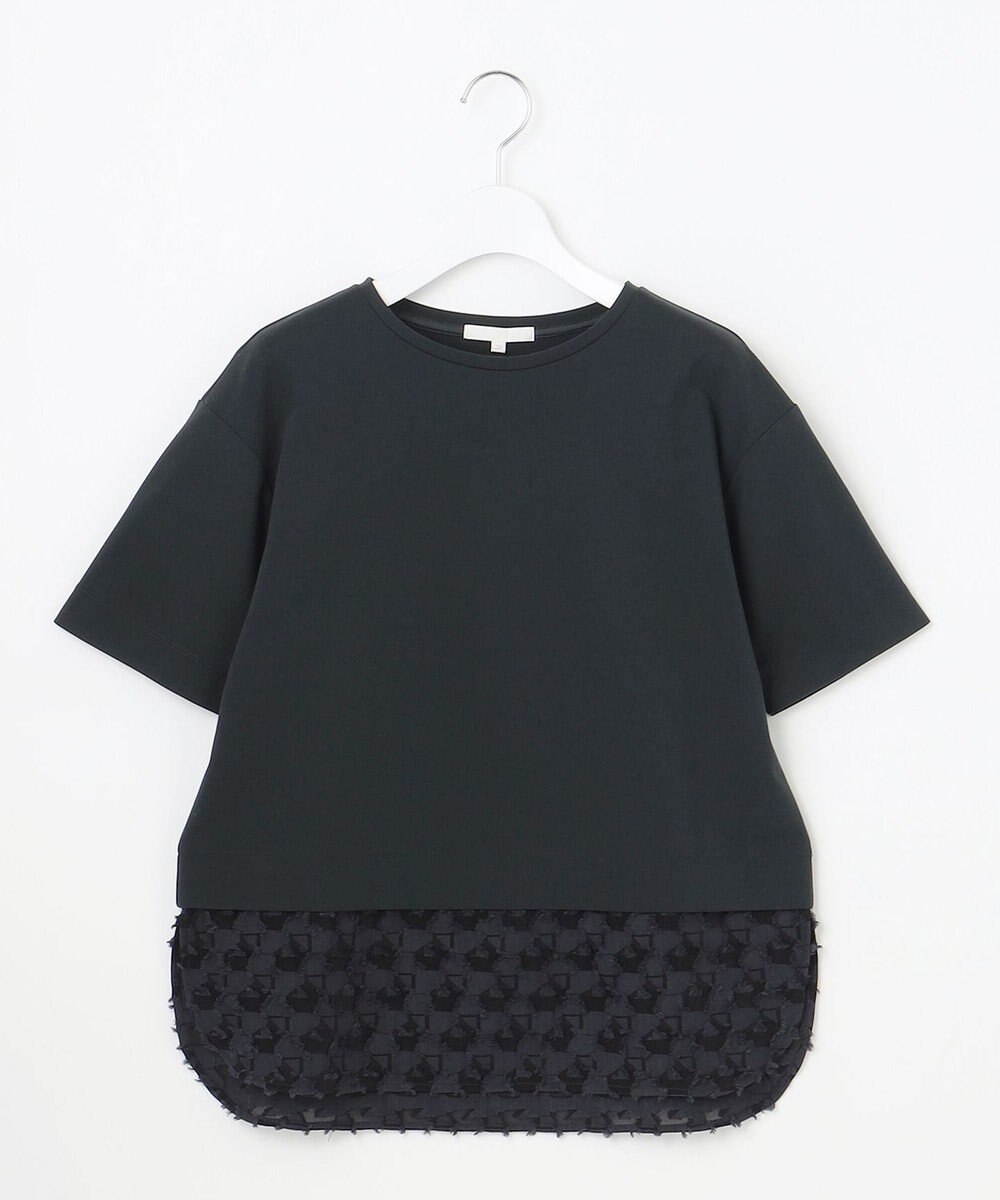 自由区 【カタログ掲載】ジャカードコンビジャージー カットソー 