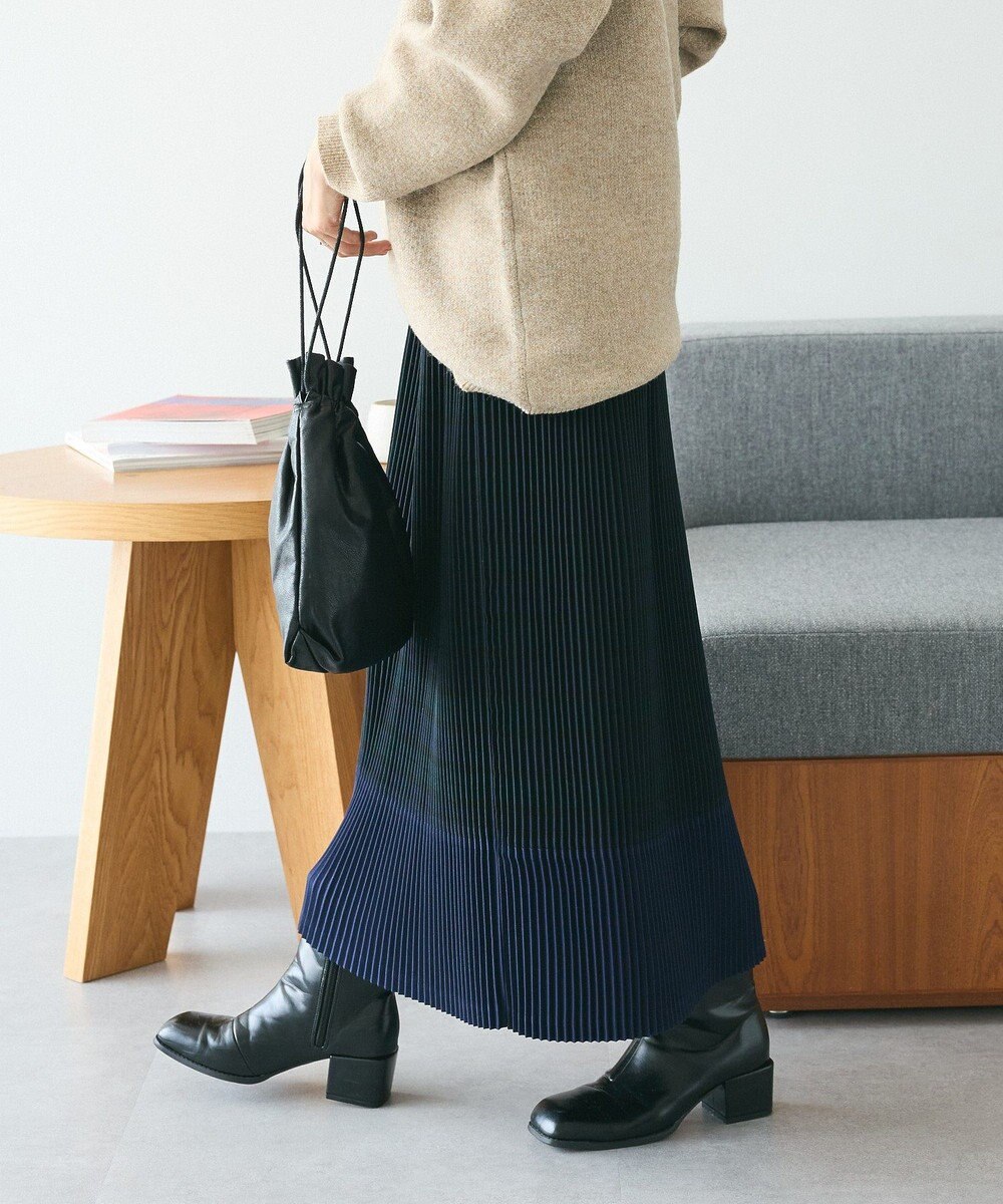 CRAFT STANDARD BOUTIQUE 配色チェックプリーツスカート 