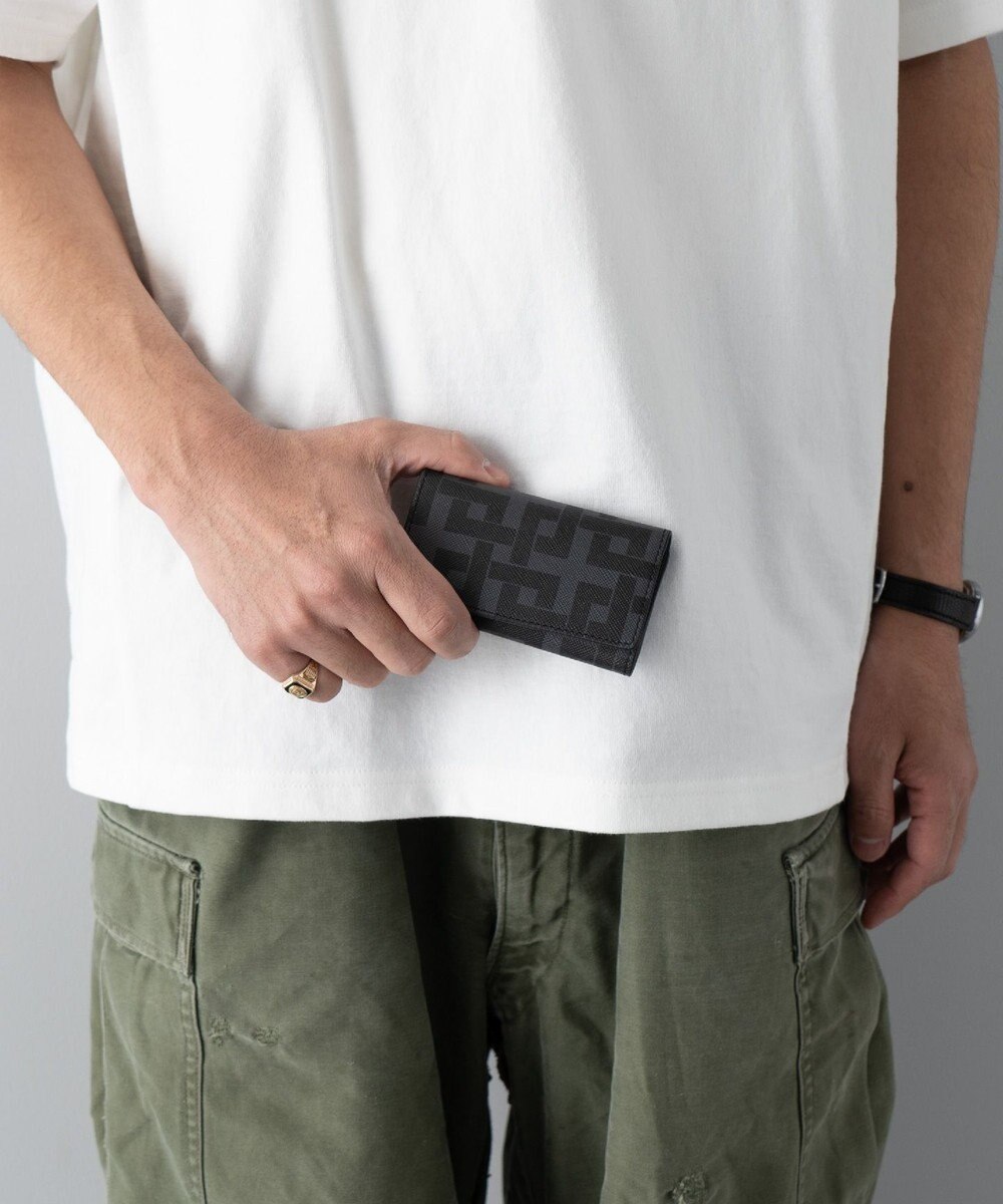 MIYABIYA La quoh with kirakaracho 角つなぎ プリントレザー キーケース 