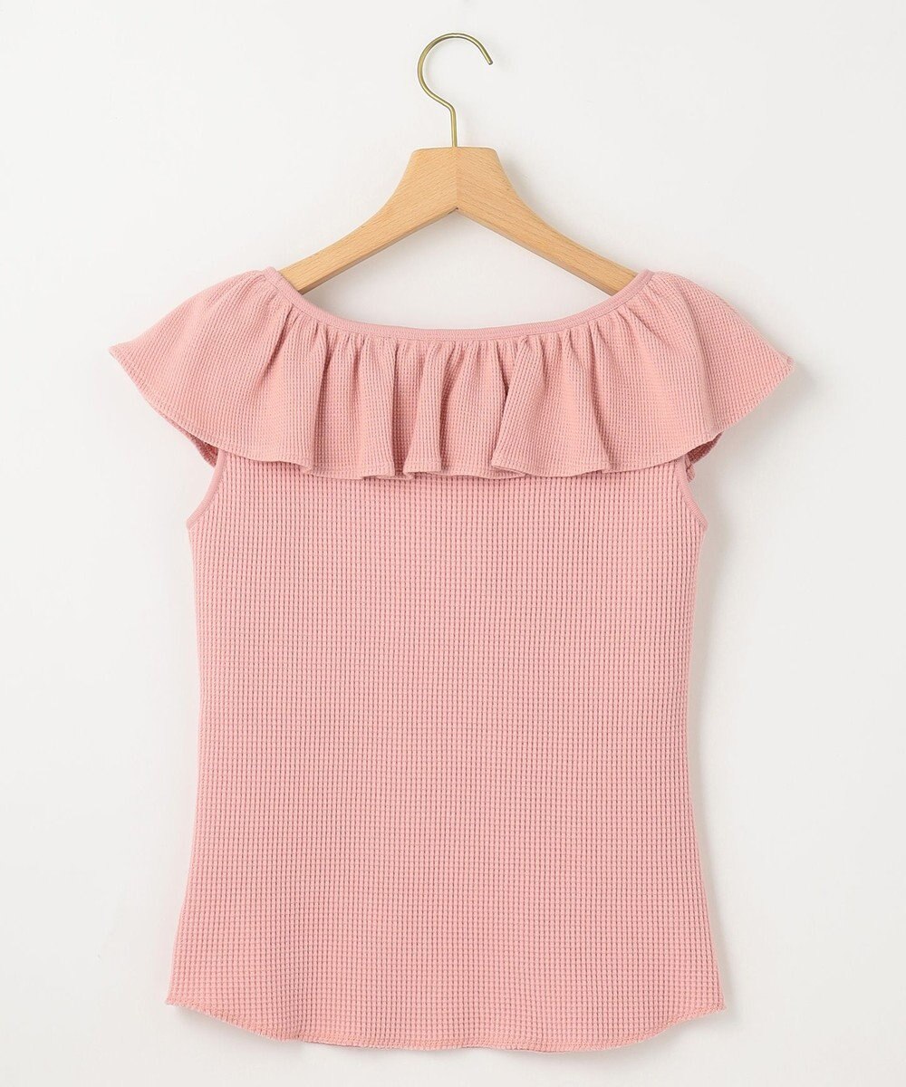 組曲 L 【組曲×setsuko sagittaire】カップ付きフリルTシャツ 