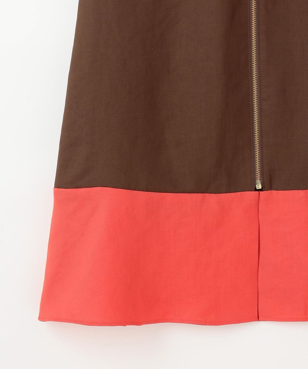 GRACE CONTINENTAL バイカラージップスカート 