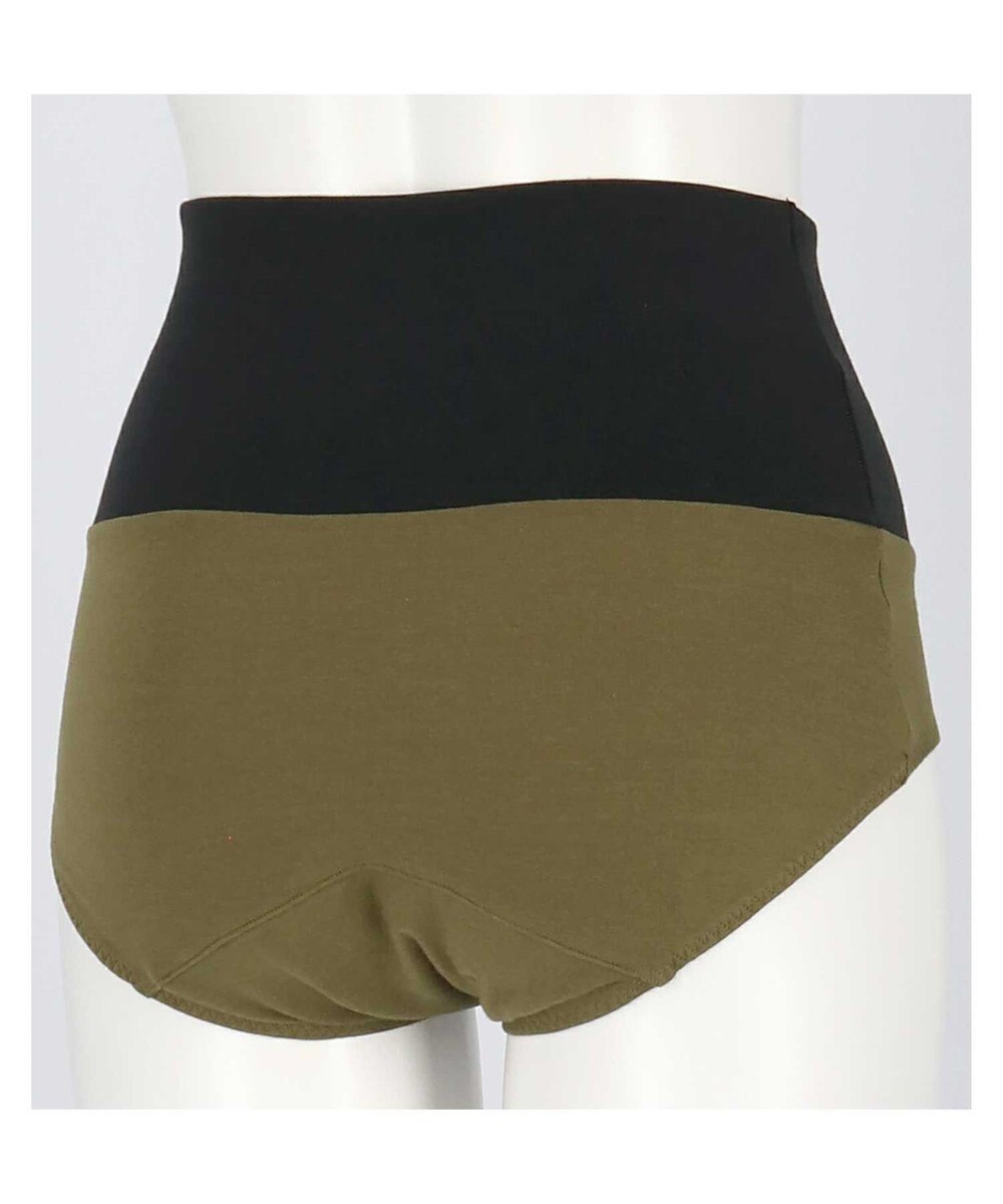 une nana cool 綿ベア天竺 カラーブロッキング サニタリーショーツ 