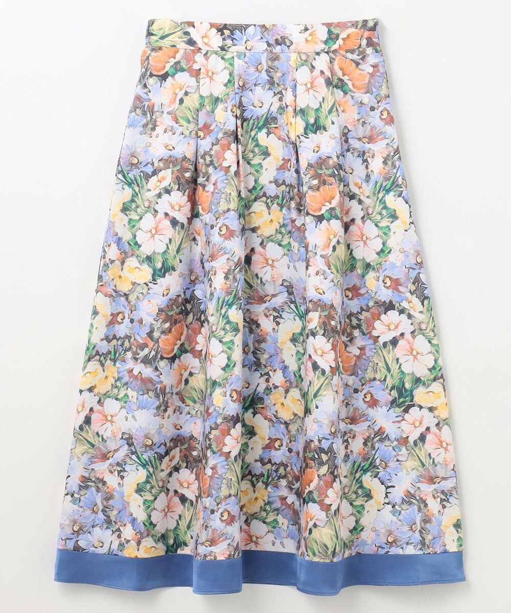 GRACE CONTINENTAL グラデフラワープリントスカート 