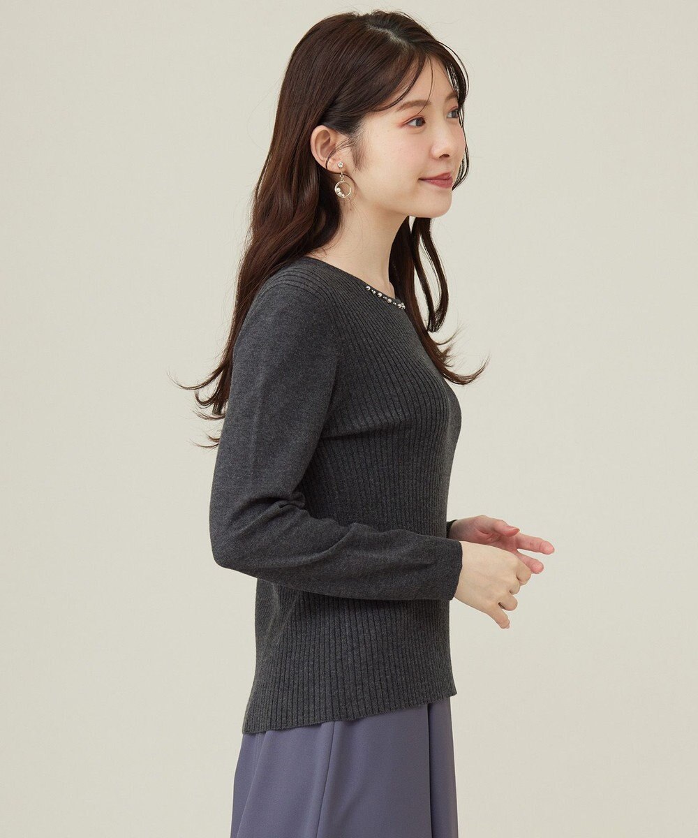 ANY SIS 【洗える】プチジュエル ニット 