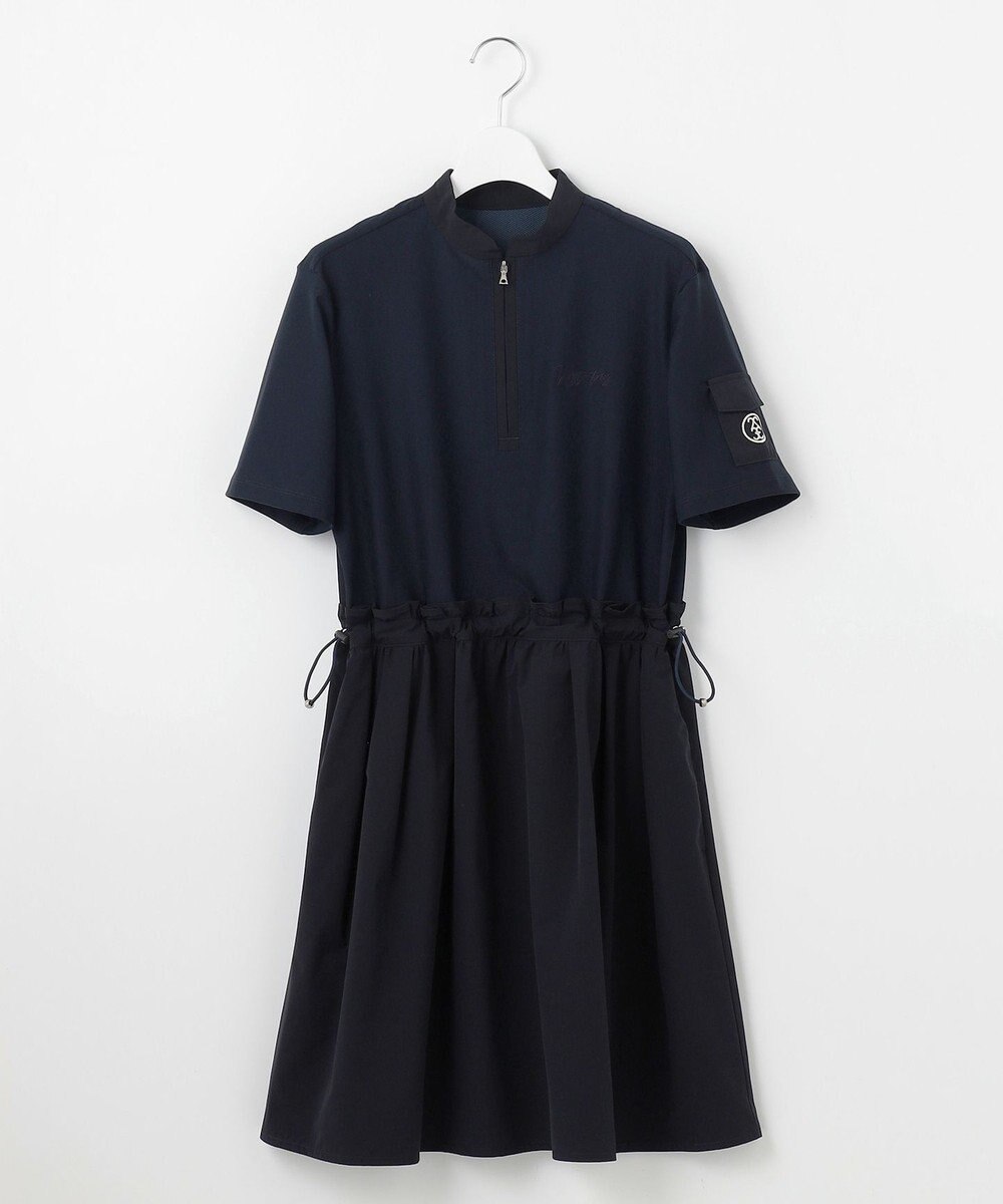 23区GOLF 【WOMEN】機能に優れた新素材「AIR TOOL」で暑い夏を快適に コンビ素材 ワンピース 