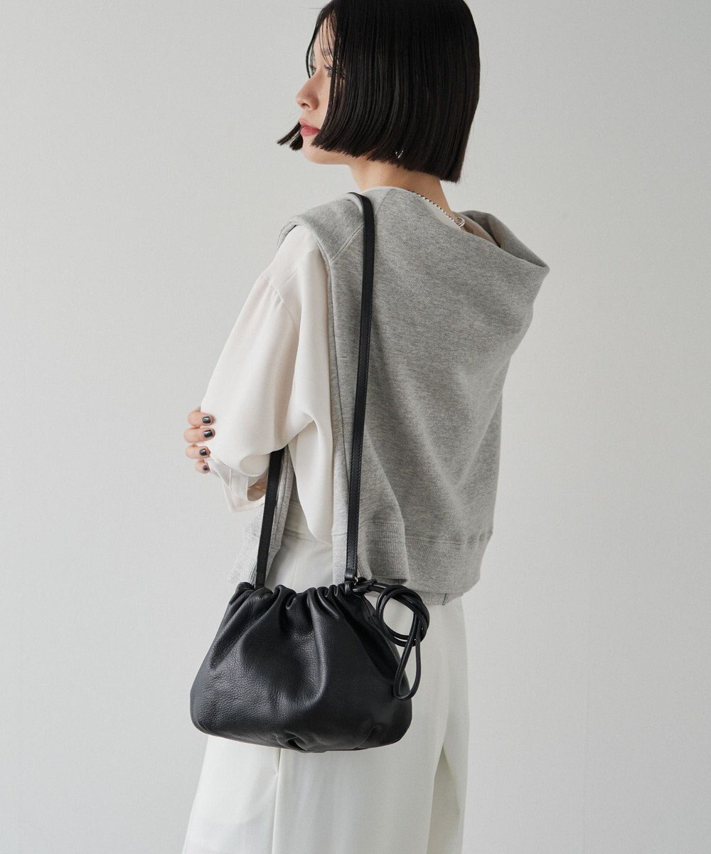 russet レザー巾着4WAYショルダーバッグ(CE-1454) 