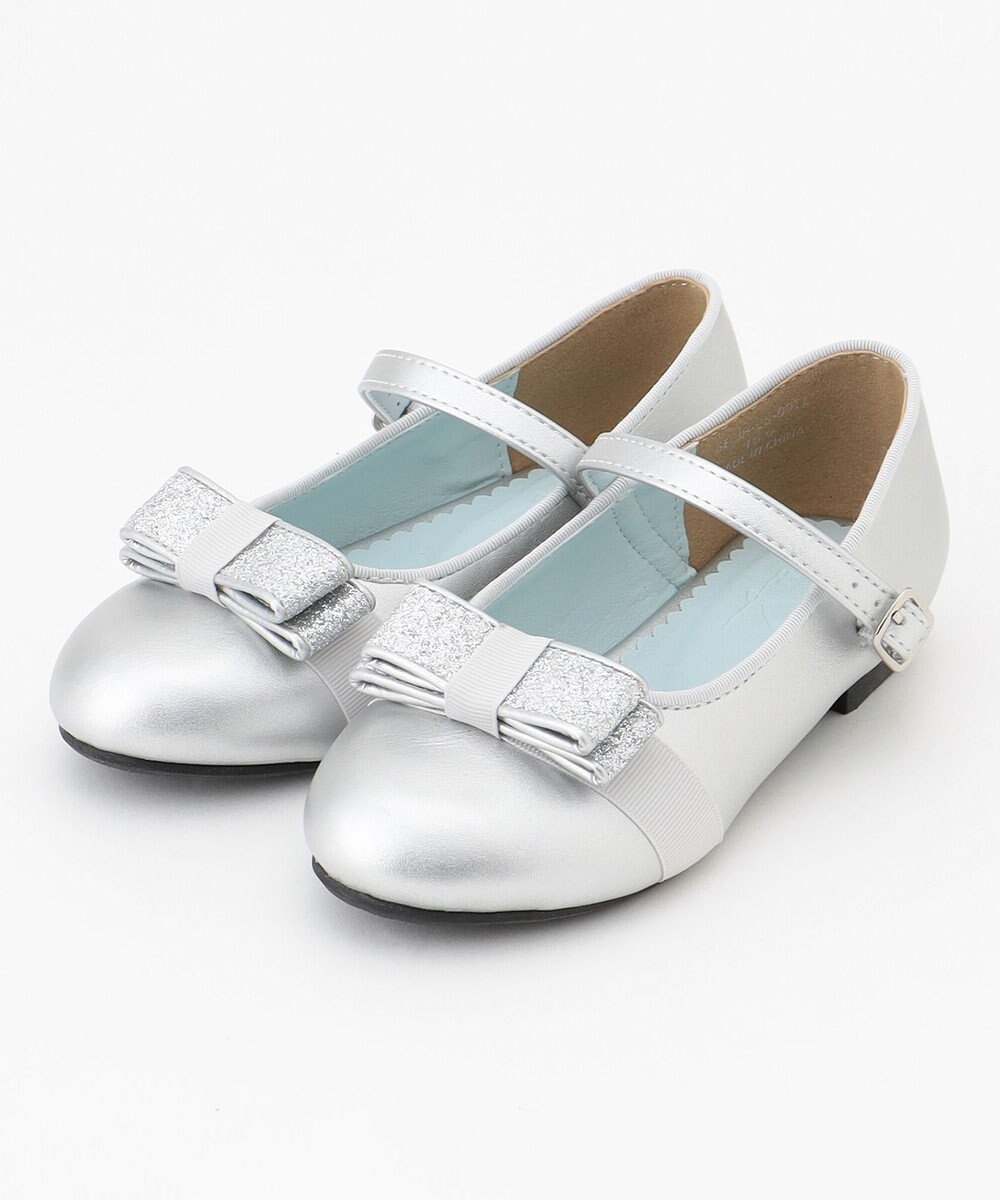 組曲 KIDS 【18-21㎝】かんたんストラップ バレエシューズ 