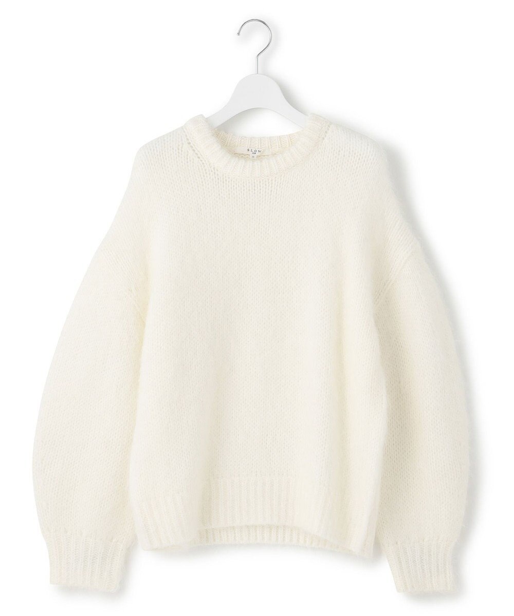 23区 【SLOW/一部店舗限定】チャンキーモヘヤ ニット 