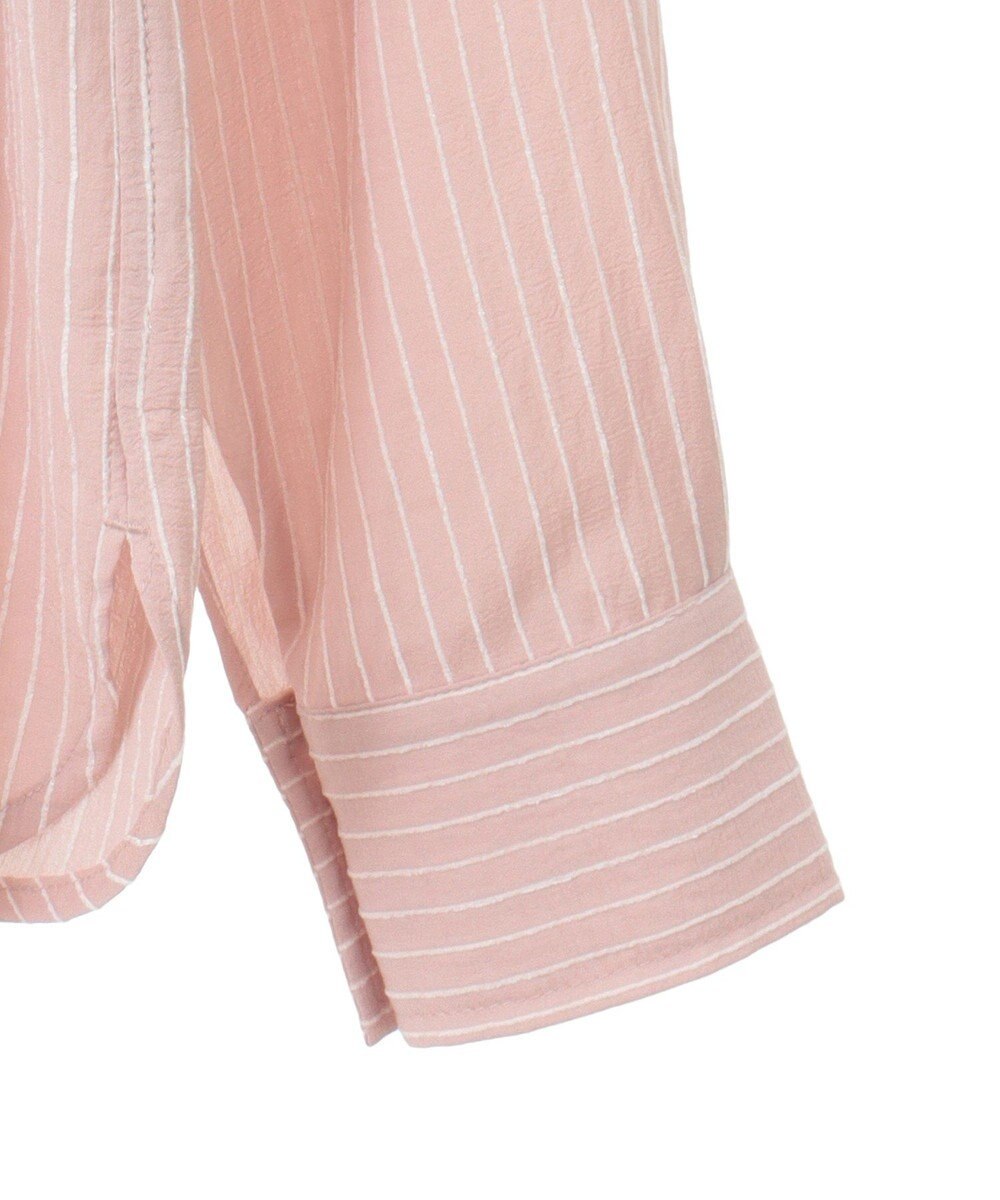 earth music&ecology ＳＥＴ２点起毛ストライプシャツ＋バルーンビスチェ 