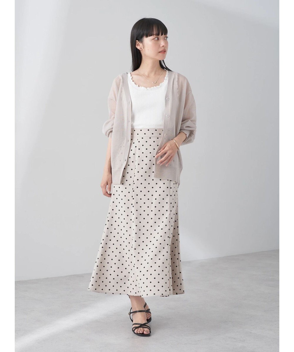 earth music&ecology ファンシーラメＶネックカーディガン 