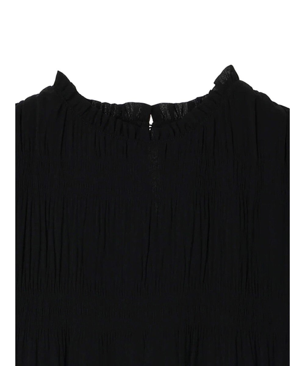 earth music&ecology マジョリカプリーツ半袖ブラウス 