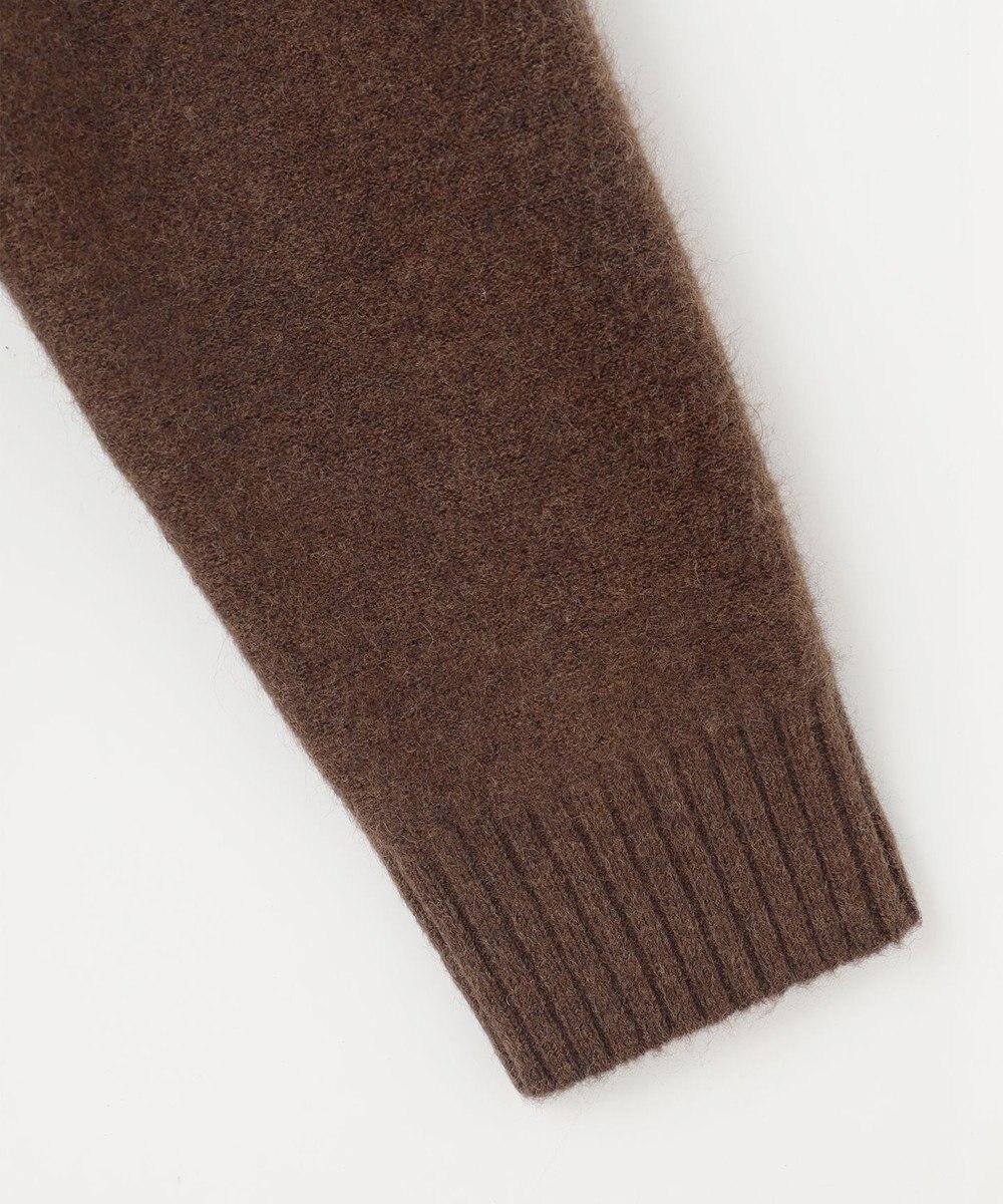 JOSEPH ABBOUD MOUNTAIN 【イタリア糸使用/軽量】パネルボーダー ニットパーカー 