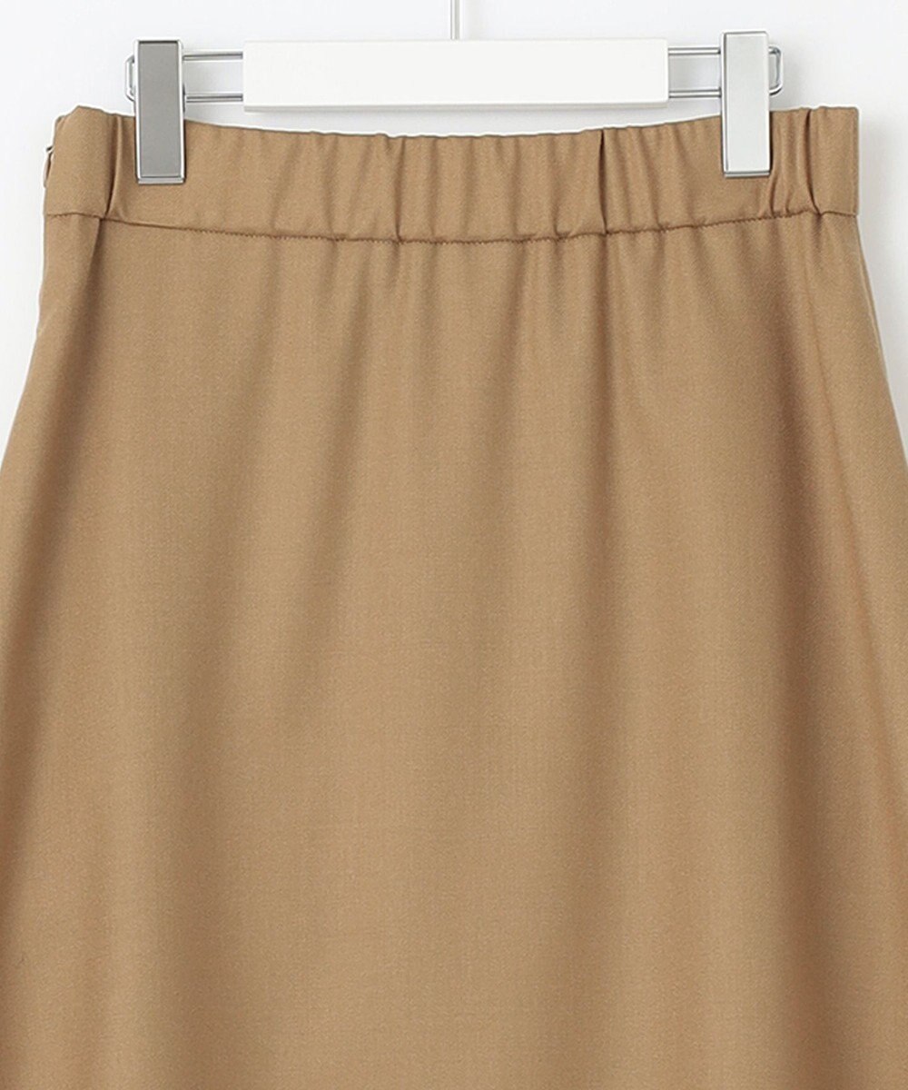 自由区 【洗える】ウォッシャブルハイカウントフラノ タックスカート 