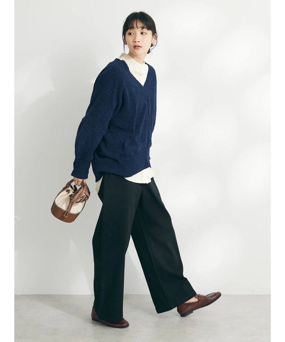 CRAFT STANDARD BOUTIQUE 洗えるコードモールＶネックプルオーバー 