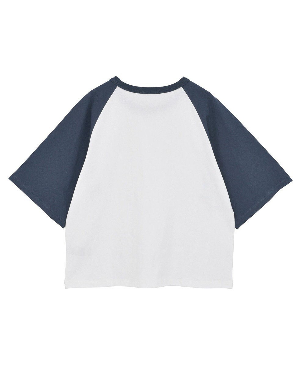 AMERICAN HOLIC ラグラン配色7分袖プルオーバー 