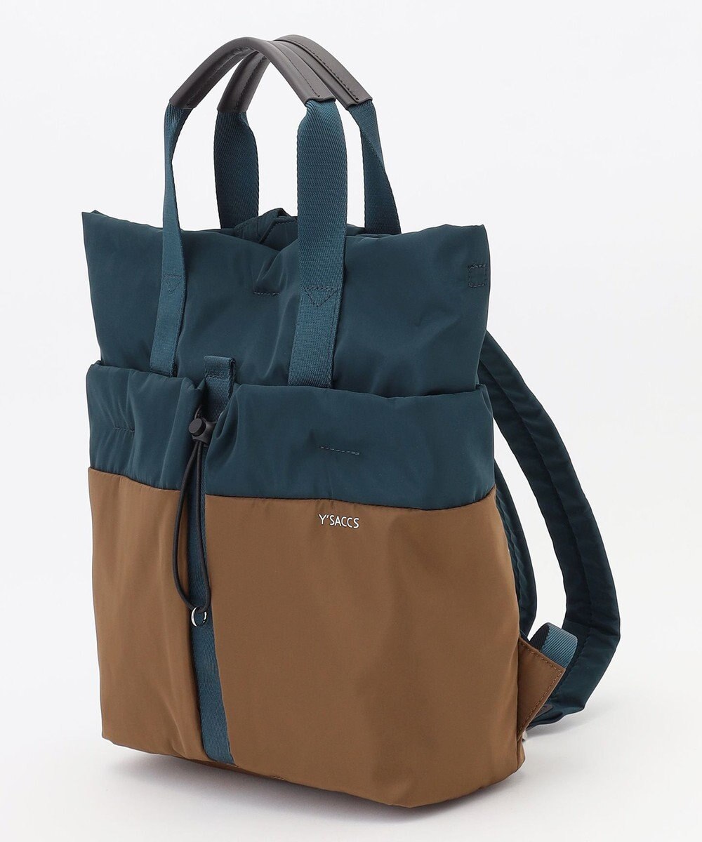 Y'SACCS ドローストリング コンビカラーリュックサック 