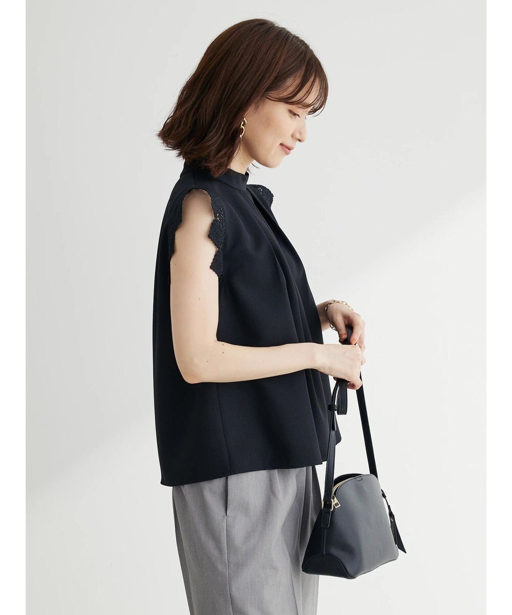 Green Parks ・ＥＬＥＮＣＡＲＥ　ＤＵＥ　リネンライクレースブラウス 