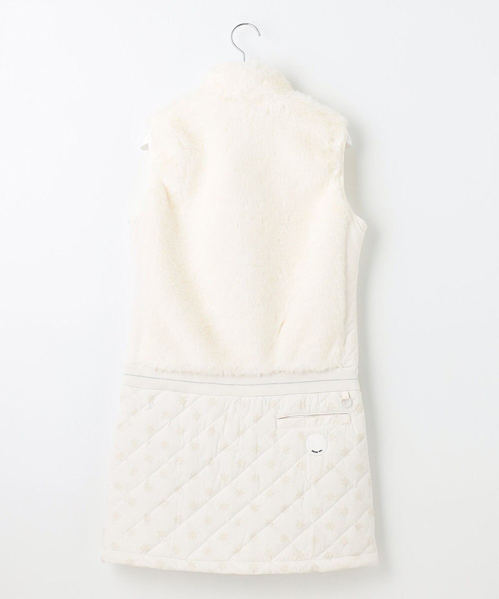 23区GOLF おしゃれに防寒！【WOMEN】中綿×ファー コンピワンピース 