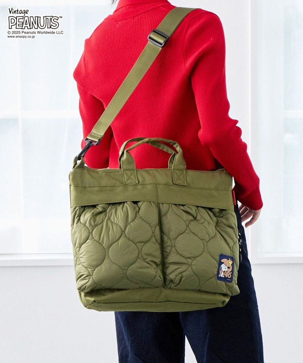 ROOTOTE 8456【スヌーピー】IP.A4アーキャトルワイド.パフ.ピーナッツ-0R 