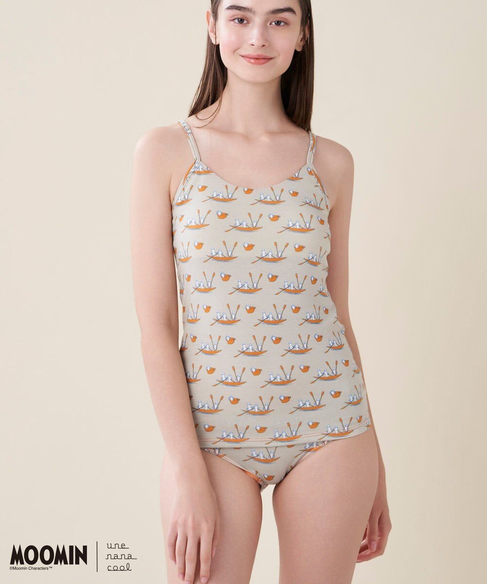 une nana cool 【ムーミン】MOOMIN × une nana ccol カップ付キャミソール 