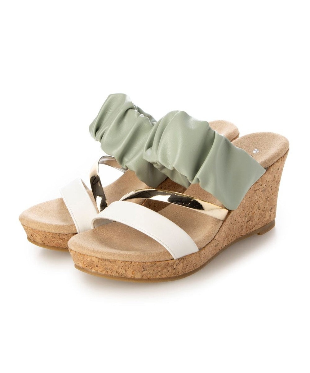 MODE ET JACOMO <carino>ギャザーサンダル 