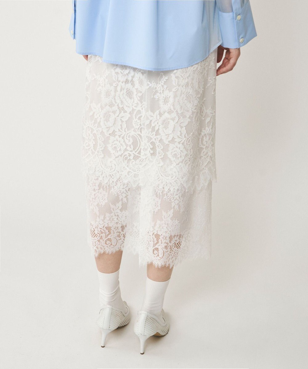 GRACE CONTINENTAL レースレイヤードスカート 