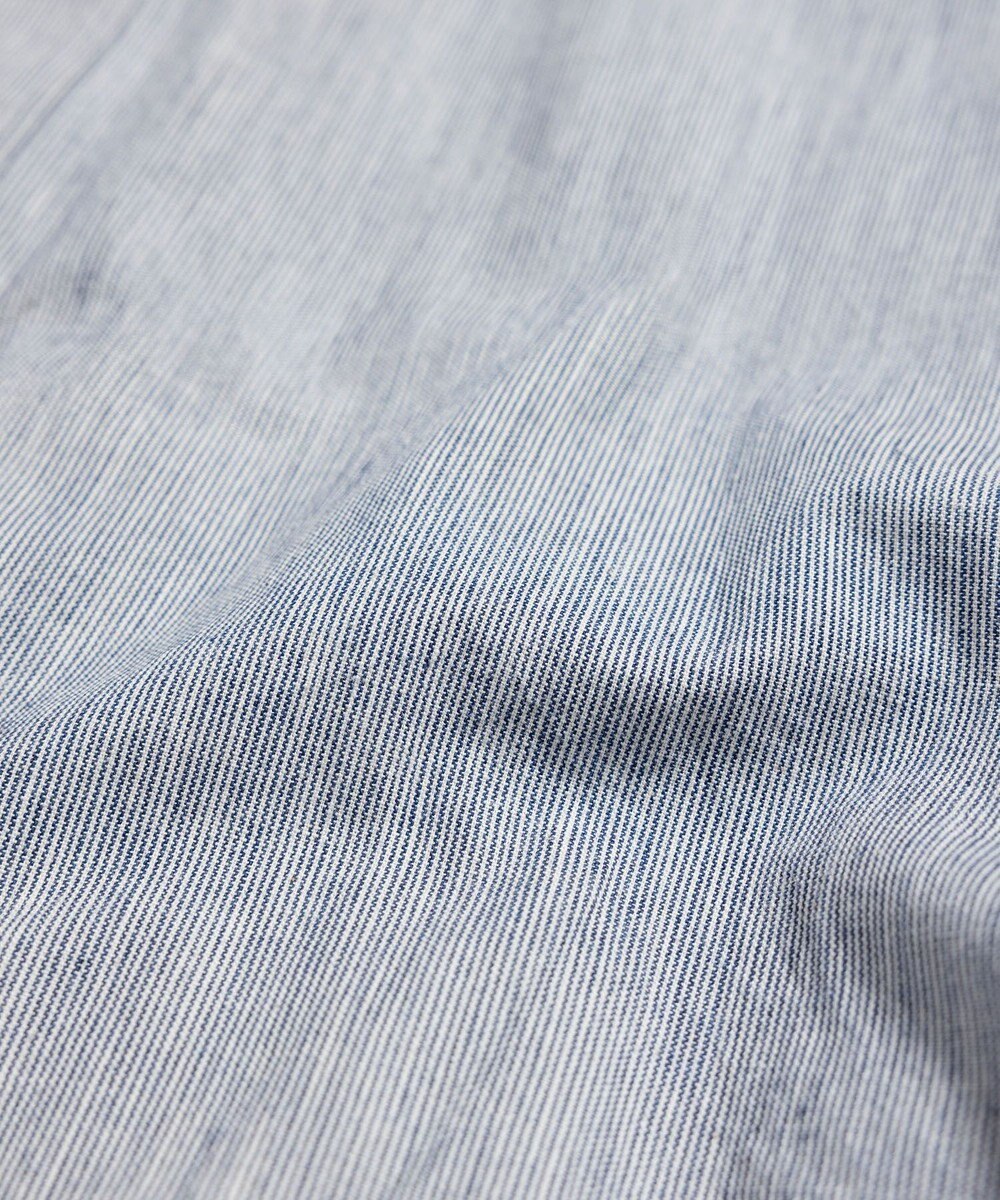 LENO LIGHT HICKORY ONE PIECE / ヒッコリーシャツワンピース 