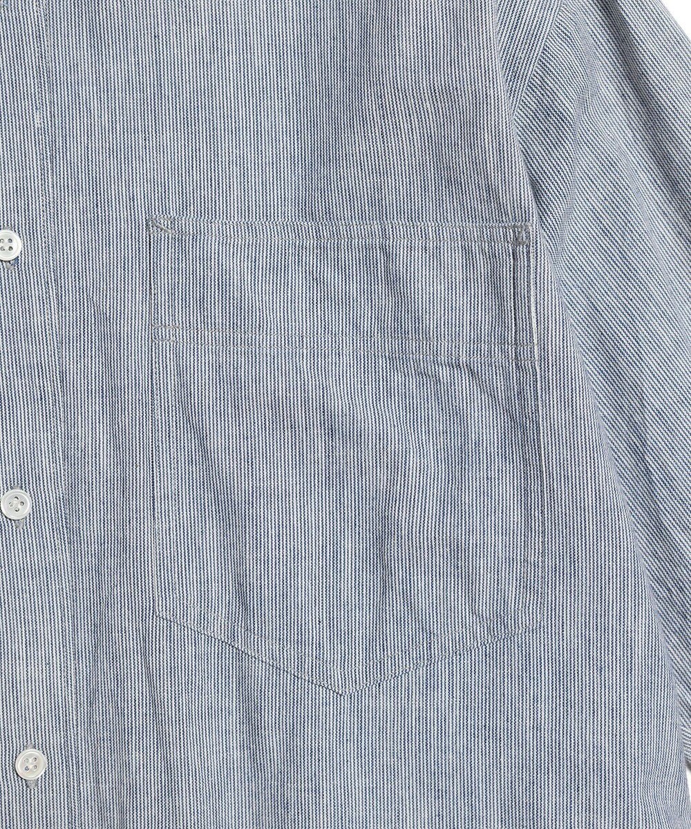 LENO LIGHT HICKORY ONE PIECE / ヒッコリーシャツワンピース 