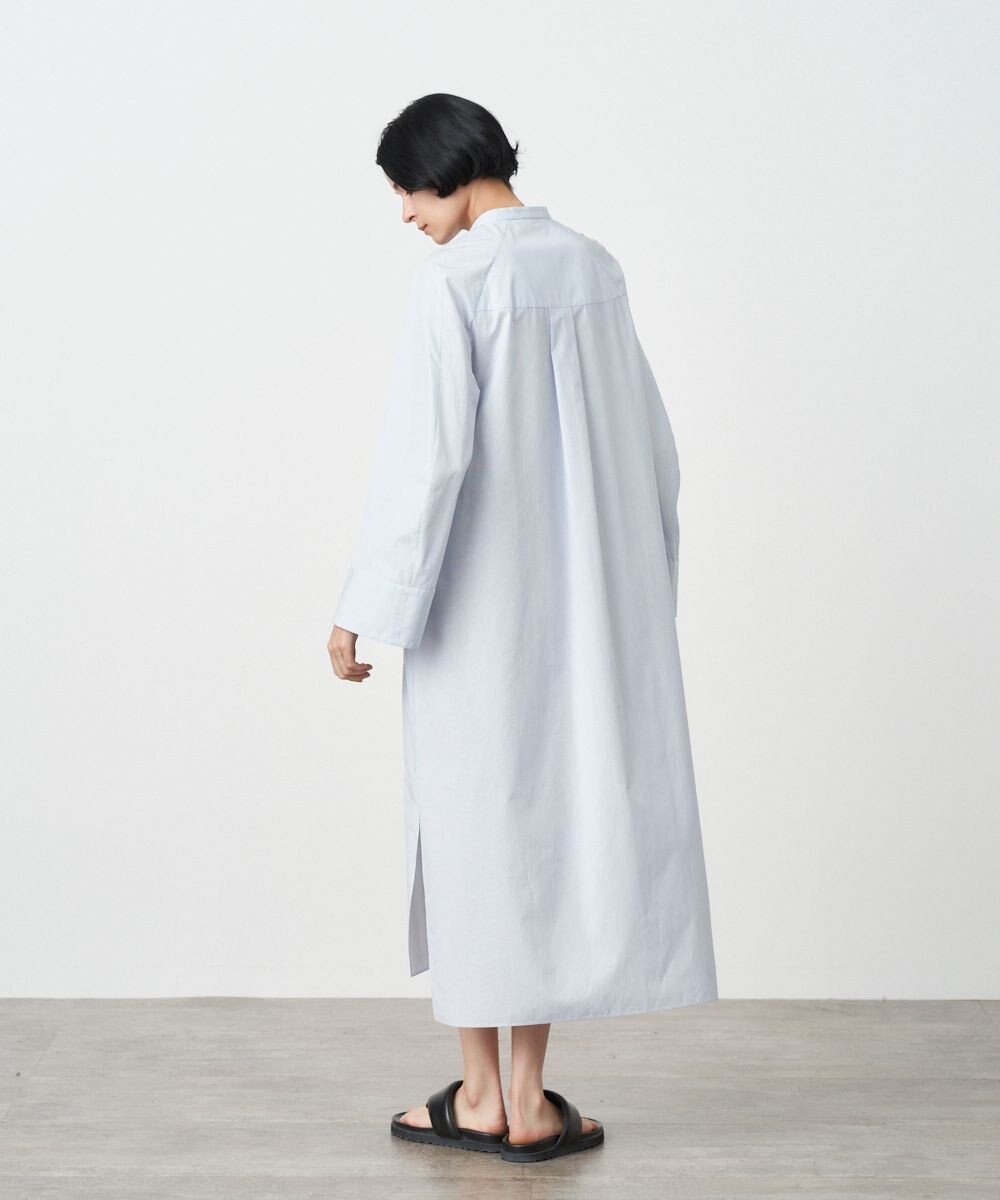 ATON GIZA STRIPE | バンドカラードレス 