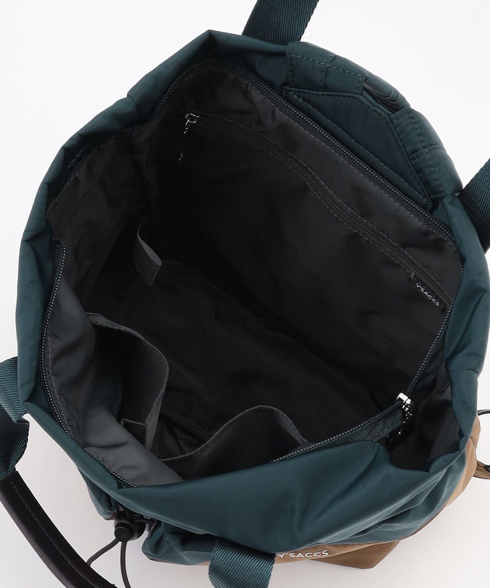 Y'SACCS ドローストリング コンビカラーリュックサック 