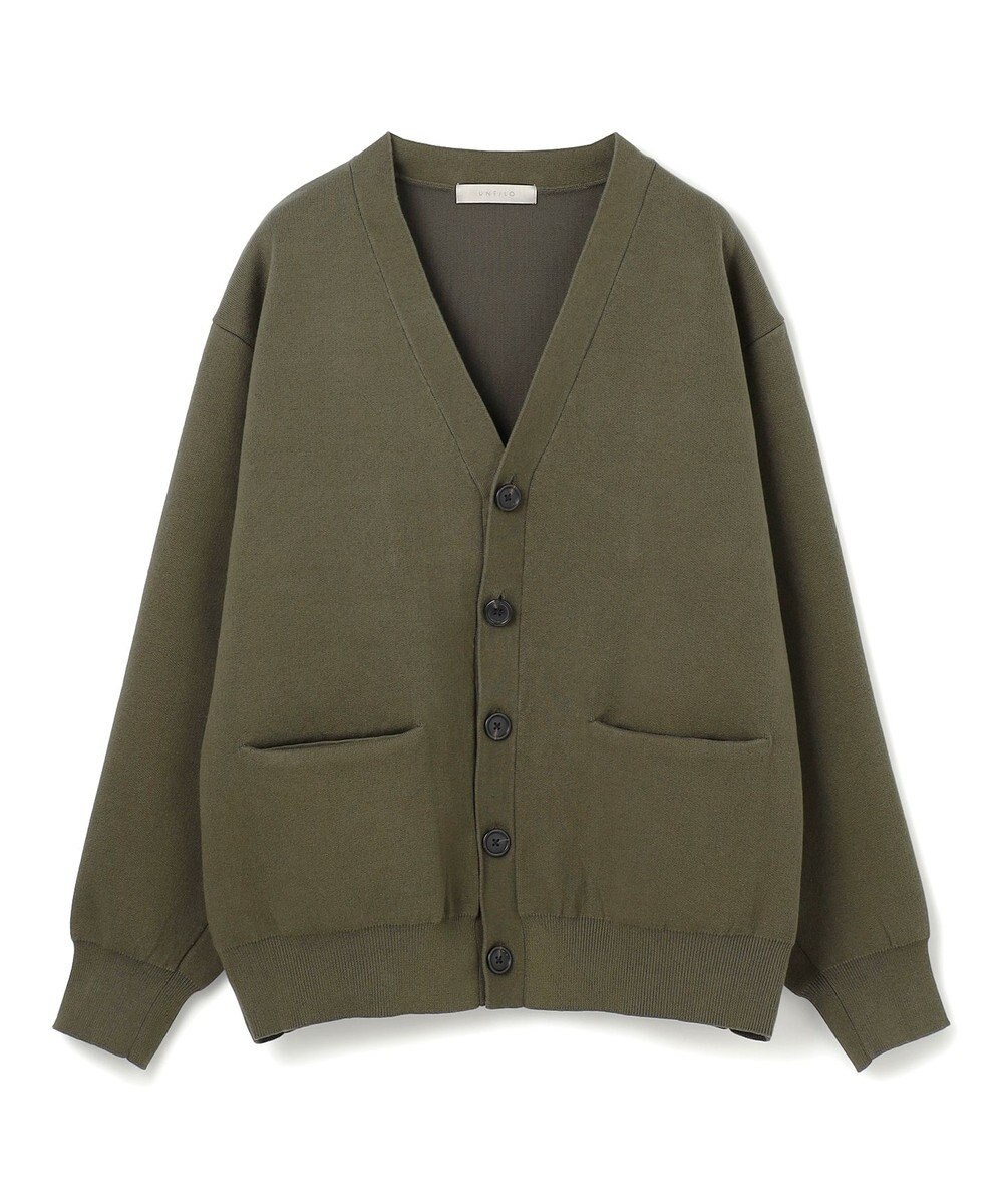 UNFILO MENS 【男女兼用/新色追加】スウェットライク ニットカーディガン [24年秋冬商品] 