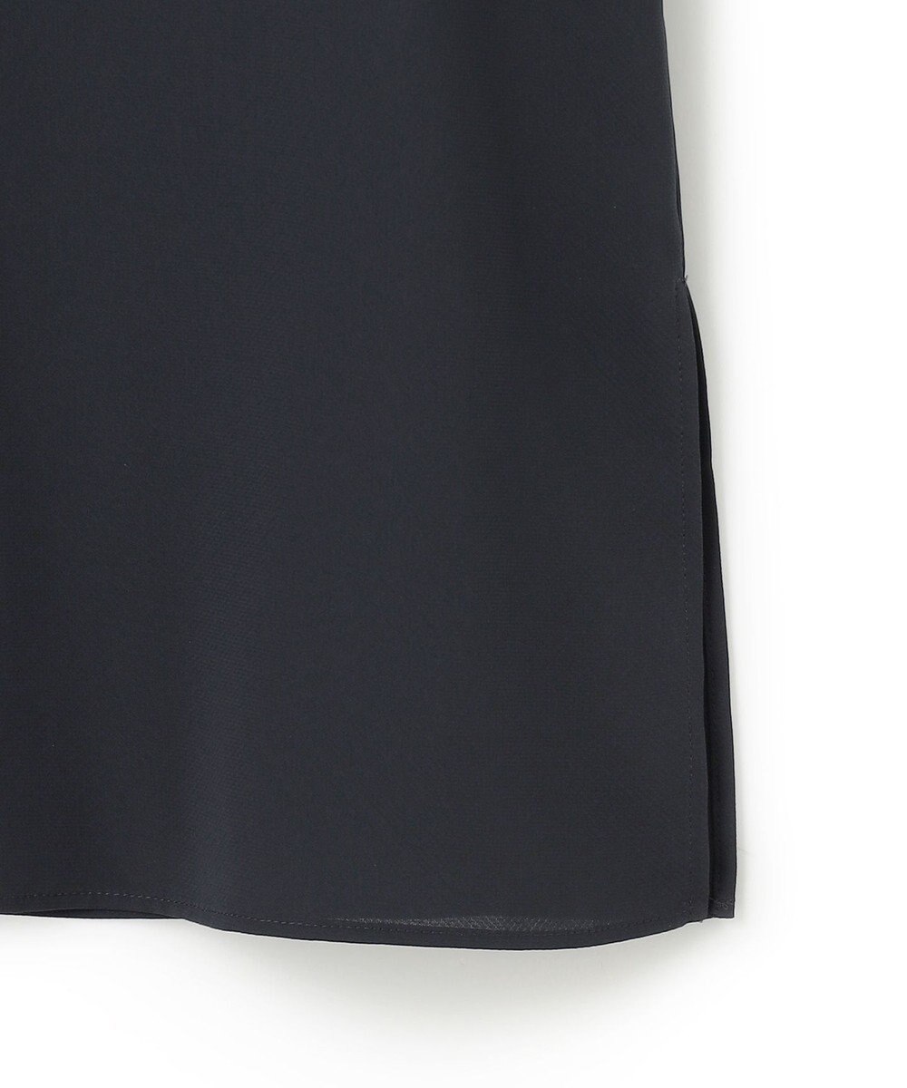 ICB 【接触冷感・UVケア・速乾・洗える】BackSatinAmunzen バンドカラーチュニックブラウス 