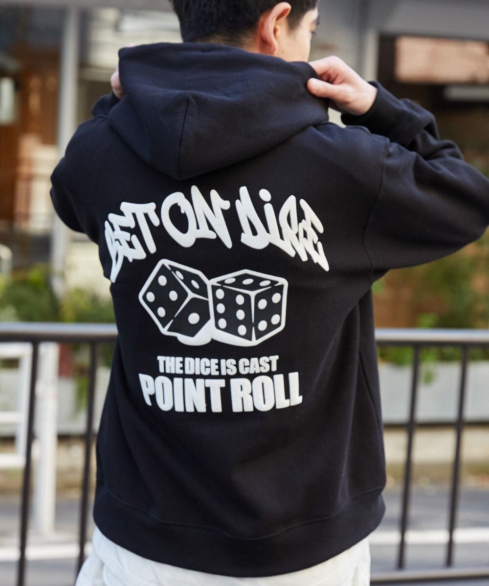 WEGO 【裏起毛/ユニセックス着用ITEM】リラックスフィットグラフィックパーカー 