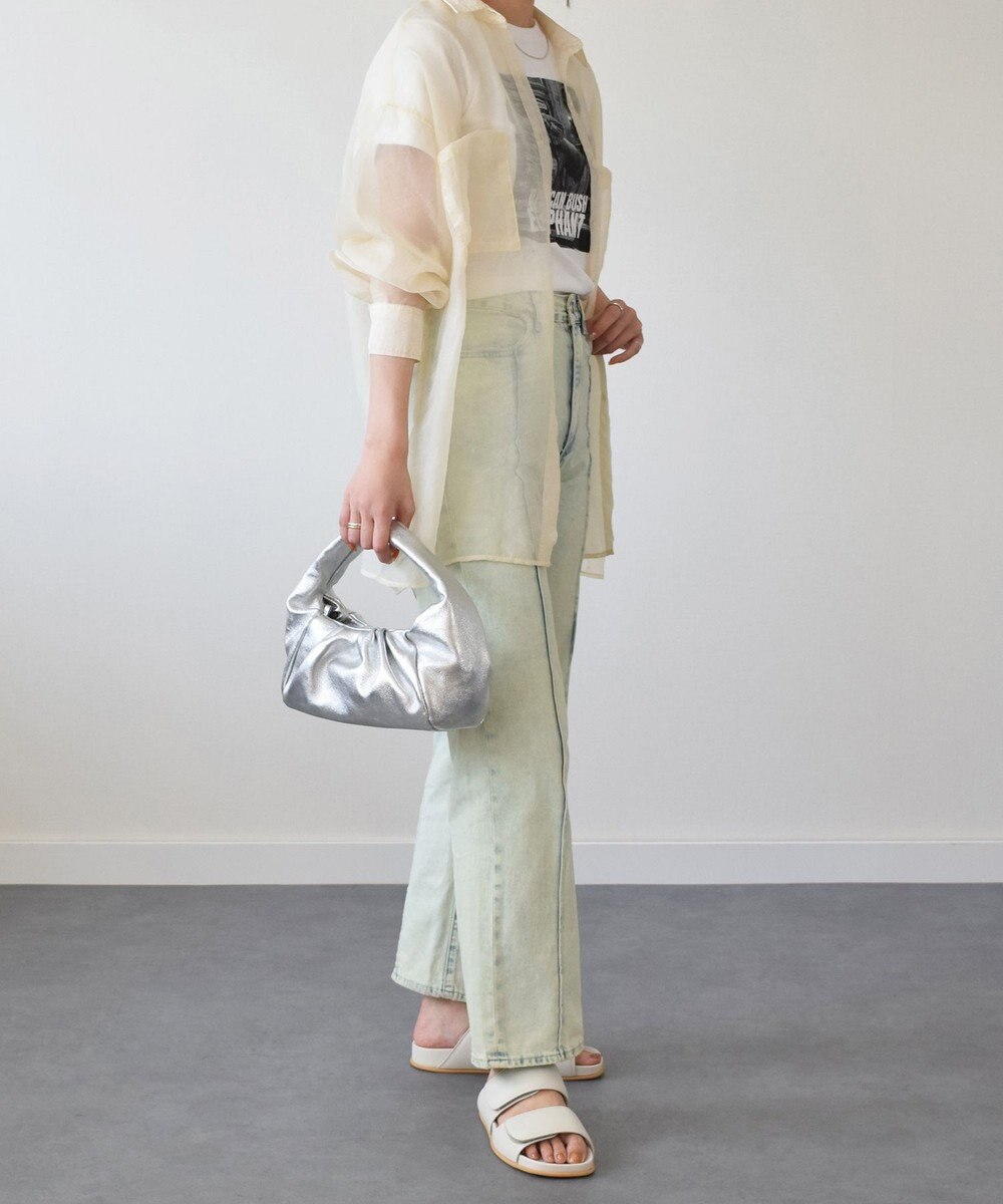 INTER-CHAUSSURES 【ANDREA CARDONE ITALI】ギャザーレザーホーボーバッグ 