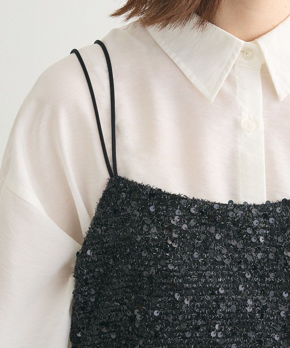 Green Parks スパンコールキャミビスチェ 