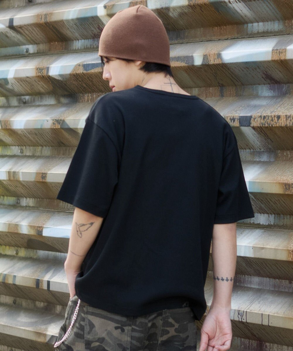 WEGO 【ユニセックス着用ITEM】グラフィックヘンリーネックT（SS） 