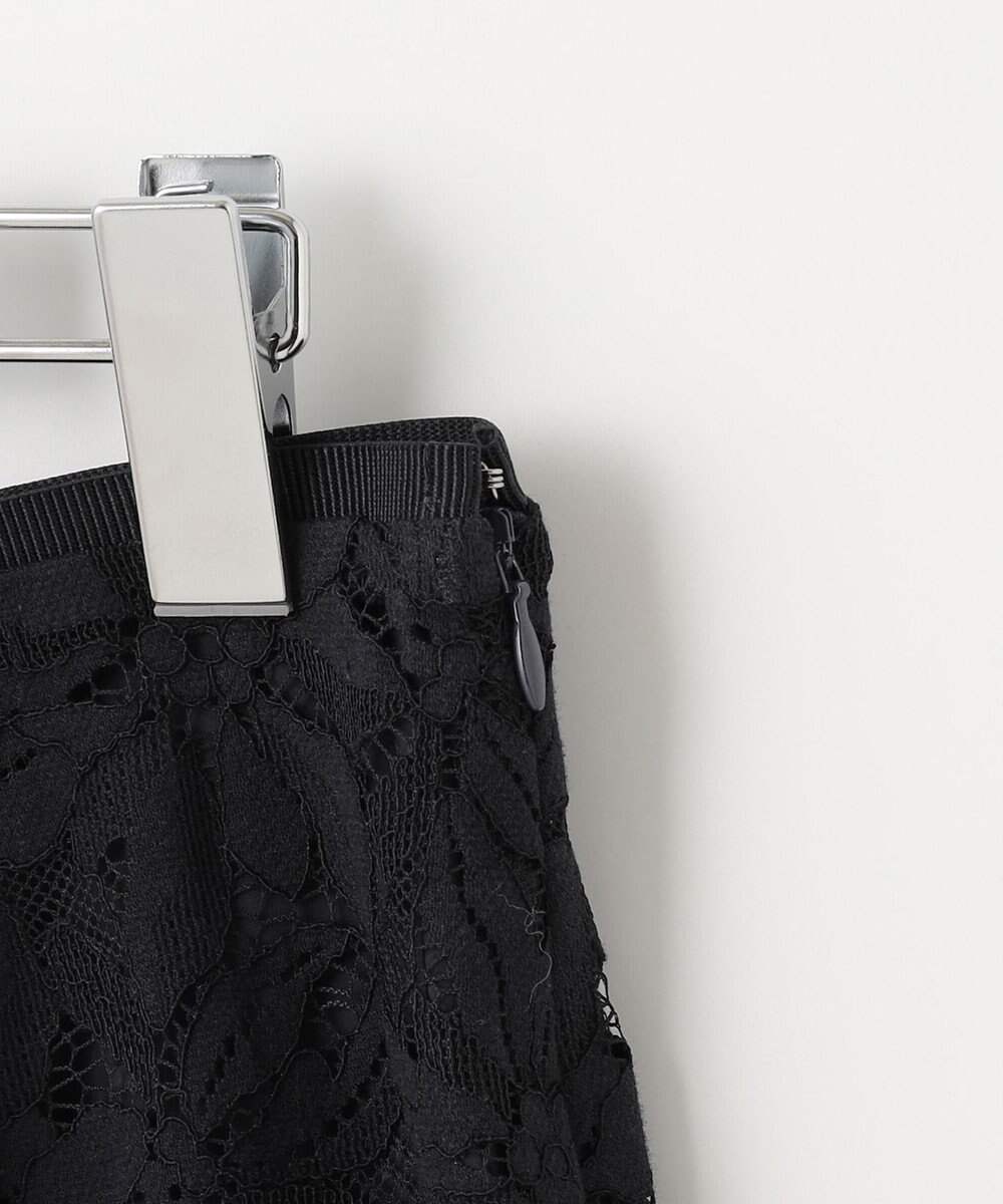 自由区 【XSサイズ～/洗える/セット可】フラワーコードレース レーススカート 