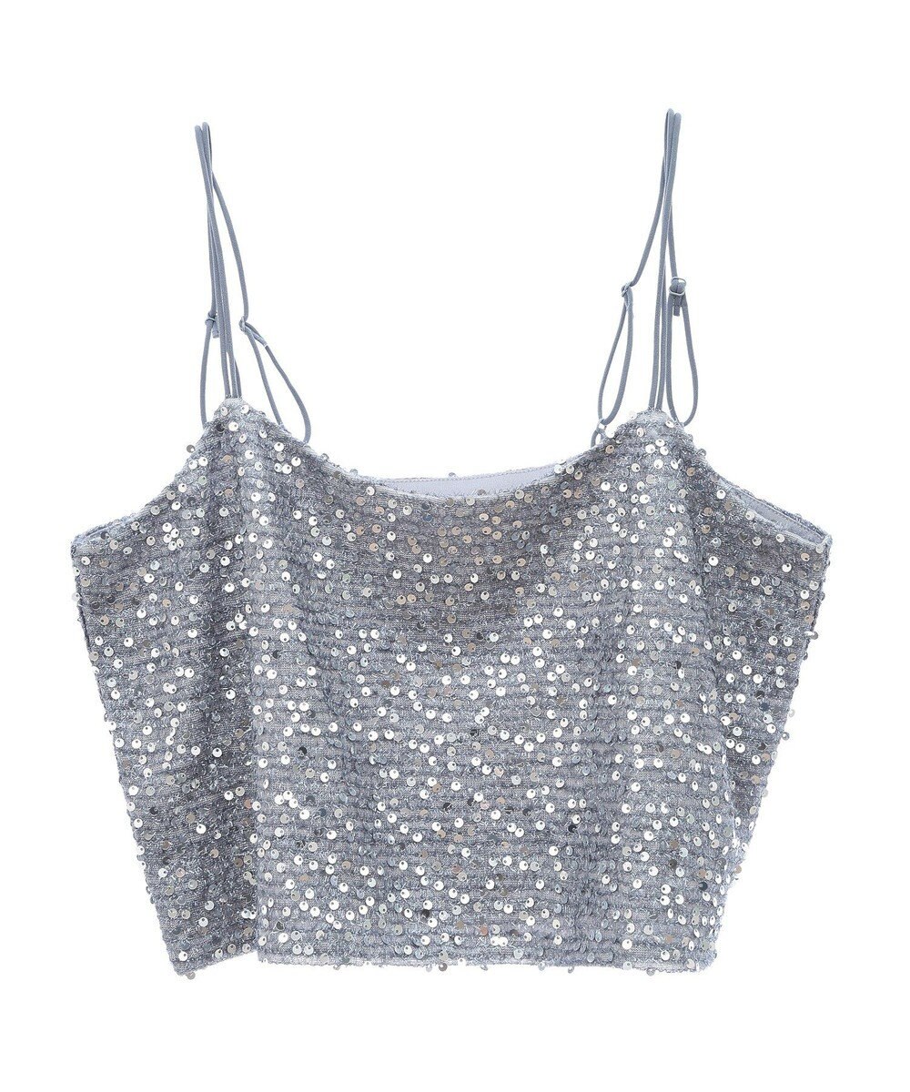 Green Parks スパンコールキャミビスチェ 