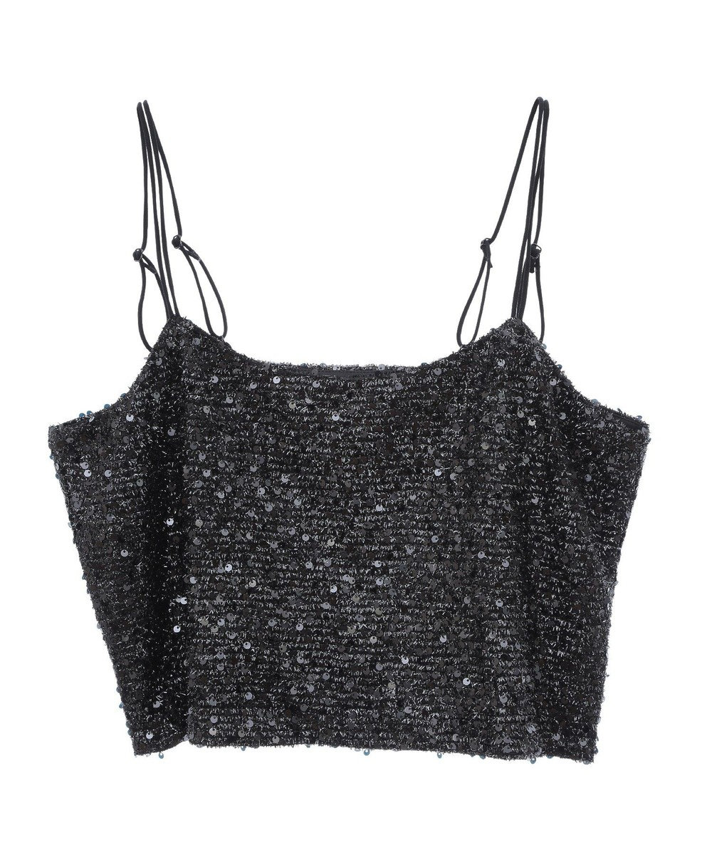 Green Parks スパンコールキャミビスチェ 