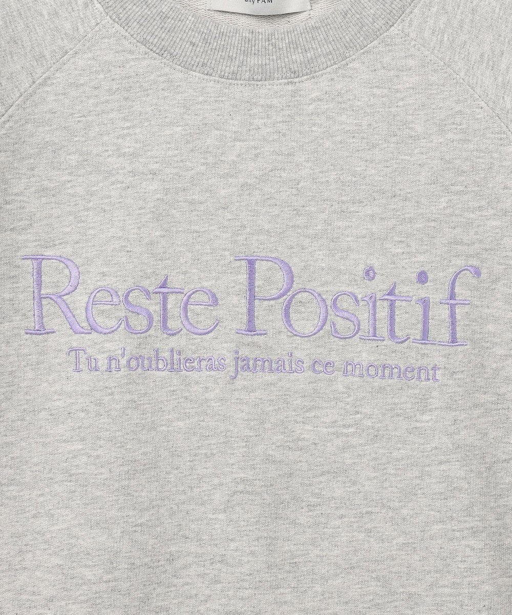 ANY L 【洗濯機可】刺繍ロゴミニ裏毛スウェット 