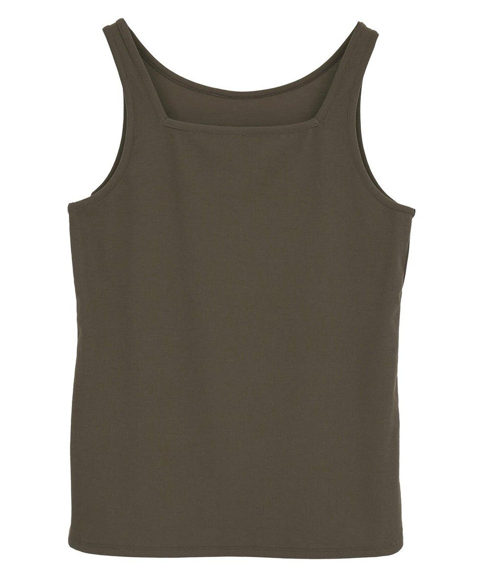 YECCA VECCA 2wayスクエアリブタンクトップ 