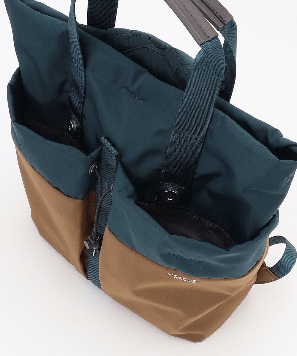 Y'SACCS ドローストリング コンビカラーリュックサック 