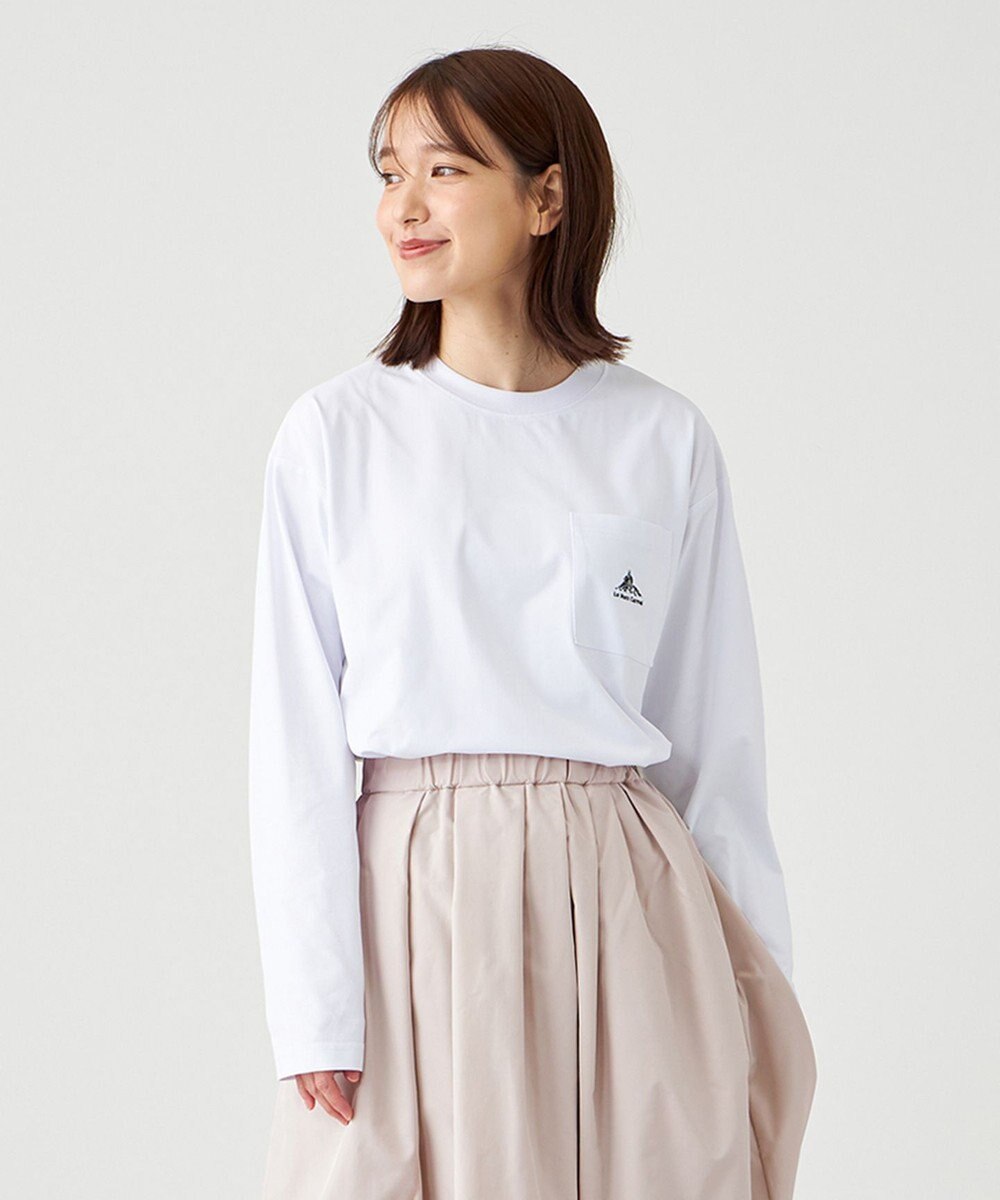 SHARE PARK LADIES 【UVカット・吸水速乾・ストレッチ・軽量 】刺繍ポケットＴシャツ（S・Mサイズ） 